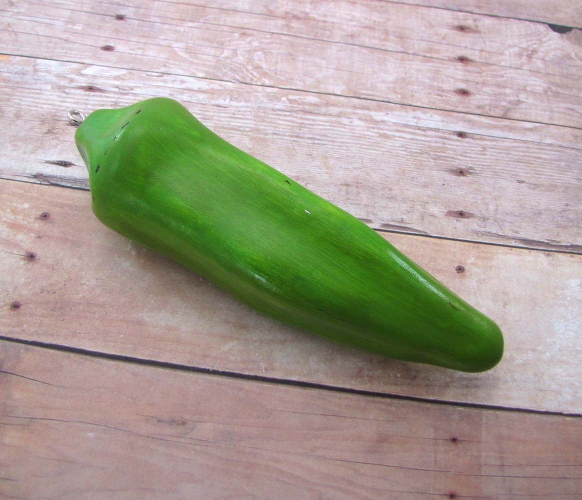 Okra Polymer Clay Ornament - Farmers Market Collection - Made to Order