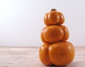 Stacked Pumpkin Thanksgiving Decoration - Pumpkins can be displayed individually.