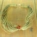Sand of Desert on natural linen thread - Linen Necklace