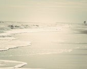ocean photography beach photo print coastal wall art taupe beige gray sea foam green monochrome 8x10 fine art ocean print