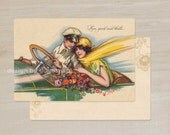 Love, Speed & Thrills Vintage Thank You cards set of 30