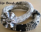 Art deco ndebele tube necklace