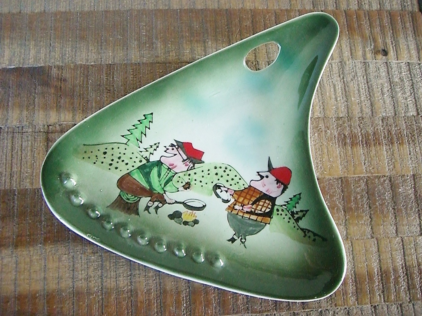 Vintage Mid Century California Pottery Atomic Ashtray