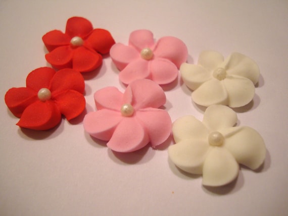 royal icing sugar flowers 100 flowers great for pops Il_570xn