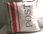 Linen Post Pillow cover - 16x16