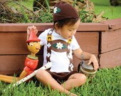 Oktoberfest Lederhosen Childrens Costume / Baby Halloween Costume