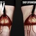 UNPAINTED Gartered Legs Prosthetics (Garters Included)