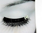 Harajuku White Bow False Eyelashes