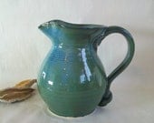 Teal / Green  Pitcher - Handmade on the Potters Wheel