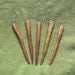 hand carved assorted wooden hair sticks handmade