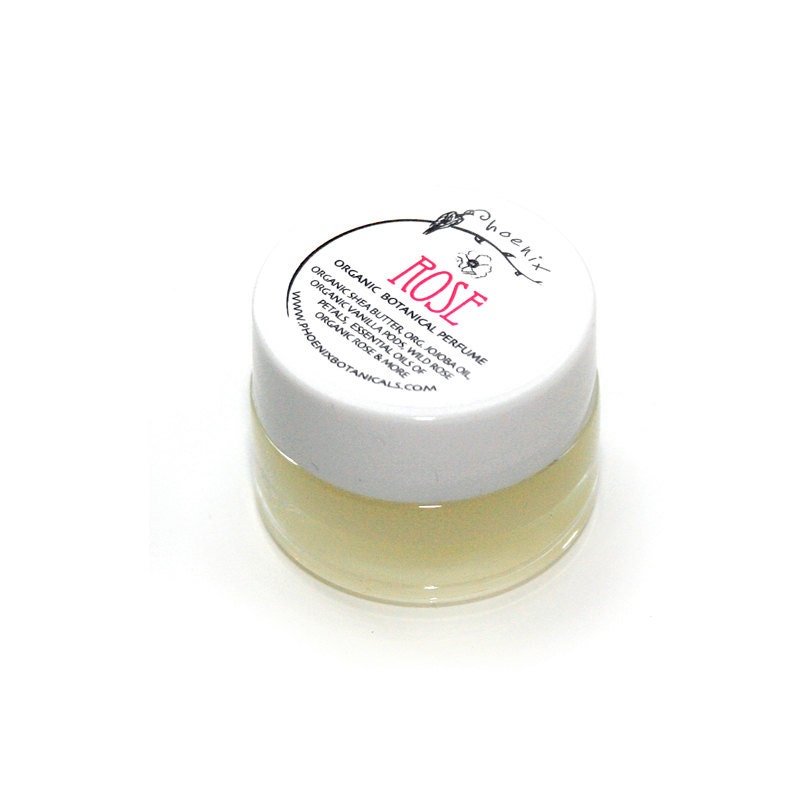 Organic Rose Botanical Perfume. Gifts for Her. Gifts under 25. Vegan.