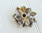 Grilled Pineapple Fabric Flower Petal Clip