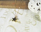 STAR petitie star charm necklace (gold)
