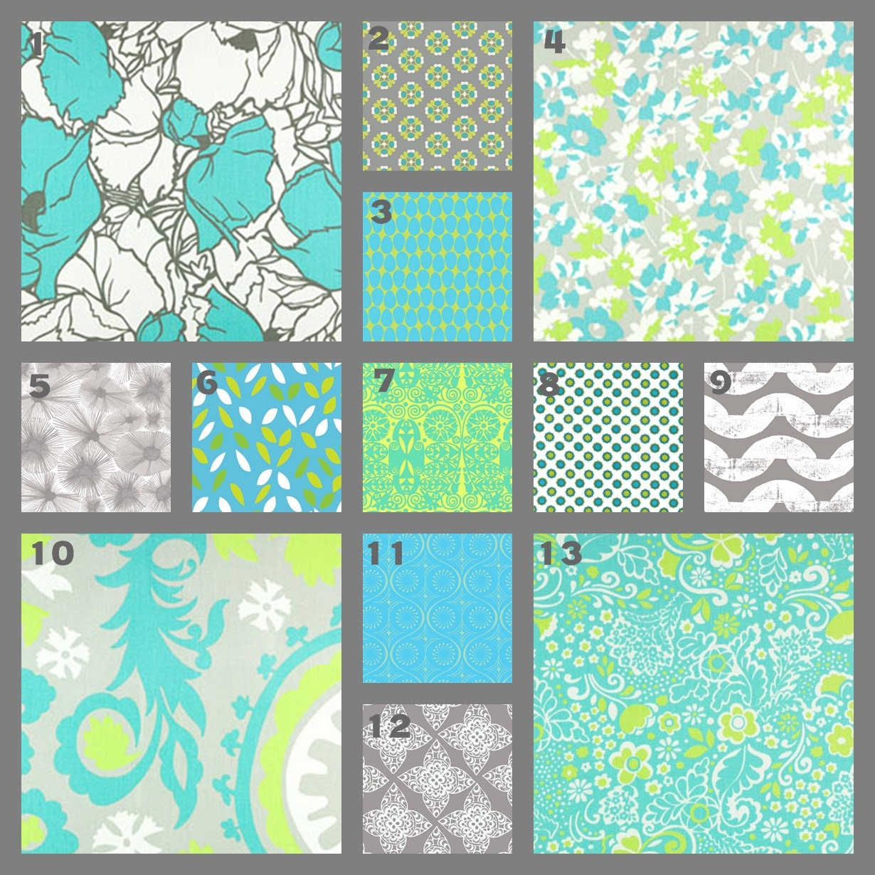 Modern Mix (Baby Bedding Crib Set)