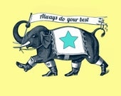 Nursery Art, Inspirational Quote, Always Do Your Best Print