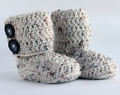 Oatmeal Wrap Crochet Boots - Choose Your Size