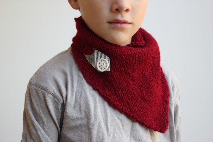 Direct Download PDF Knitting Pattern - Indian Summer Cowl Scarf - DIY Gift - For Adults or Children - Kids