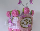 Fancy Nancy Hat - Crown - butterflies - Birthday hat - Monogram or customize with banner Il_170x135