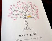XS Birch Sapling for Baby, The Original Guestbook Fingerprint tree (ink pads available separately)