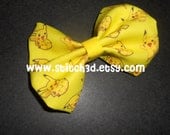 Pikachu super cute and yellow Pokemon Hair Bow or bow tie