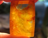 Limonite  Iron in Quartz  .......  Rare Gemstone ...    24 x 16 x 5 mm ........       1409