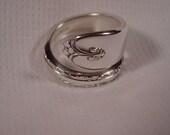 A Spoon Rings Plus Spoon Ring Size 13 1/2 Wrapped Spoon Rings Fork and Spoon Jewelry t515