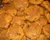 Soft, Yummy Pumpkin Raisin Cookies with Brown Sugar Glaze