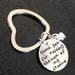 Thank you for raising the man (or woman) of my dreams - gift for mother in law -- Handstamped Keychain