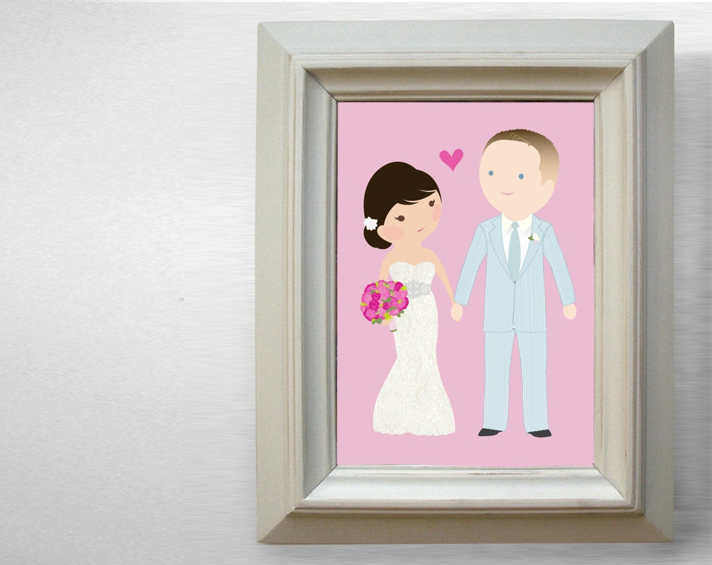 Wedding Cartoon Portrait (full length)