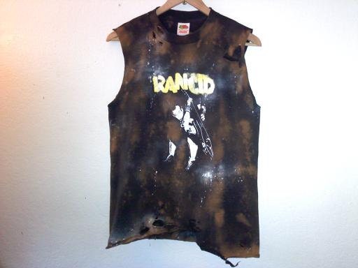 Rancid Muscle TShirt / Destroyed & Distressed / Men / Women / Unisex / 90s Punk Rock / Music Festival / Band TShirt