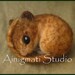 Harvest mouse greeting card
