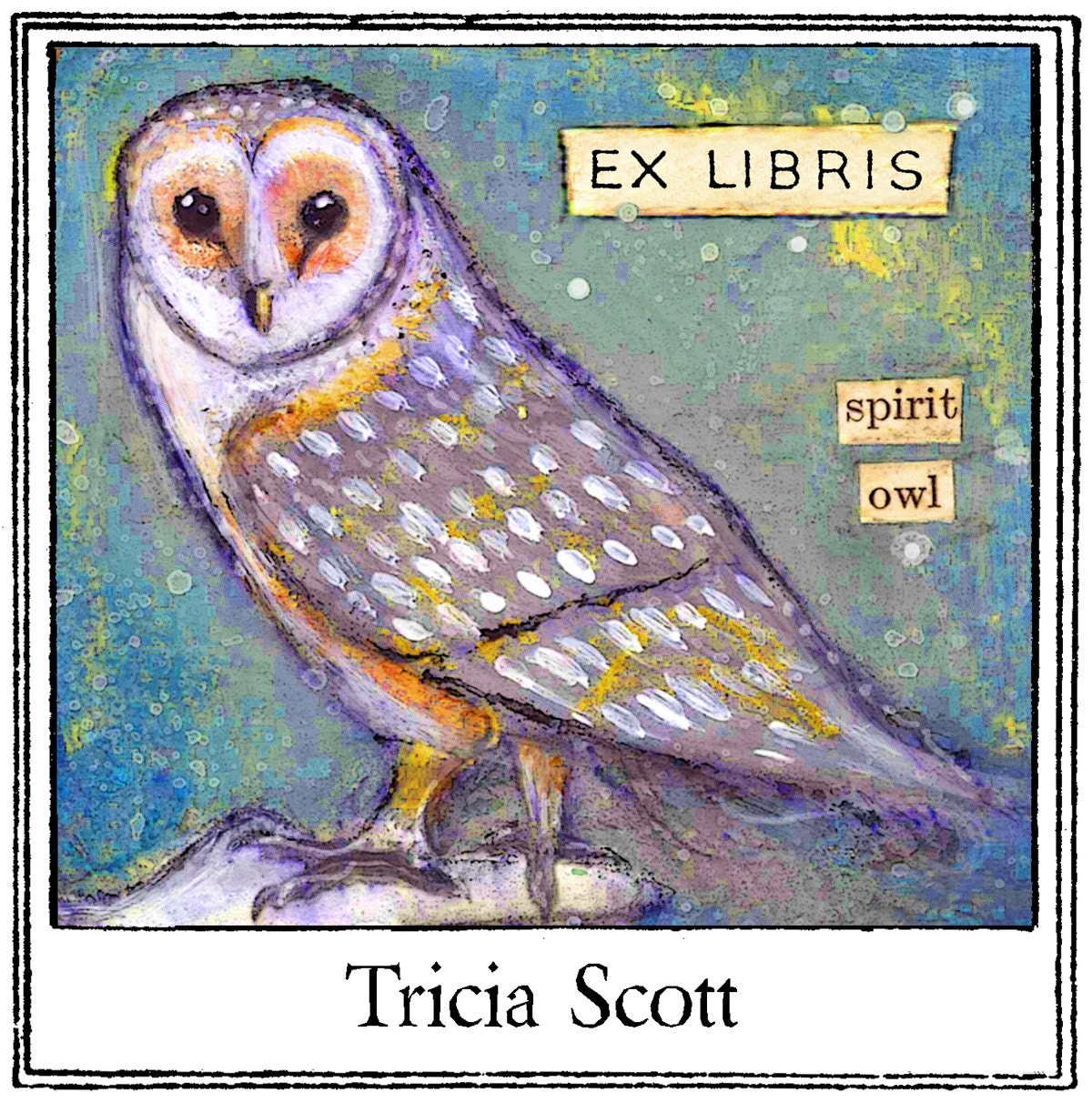 The Spirit Owl Bookplates Personalized or Blank