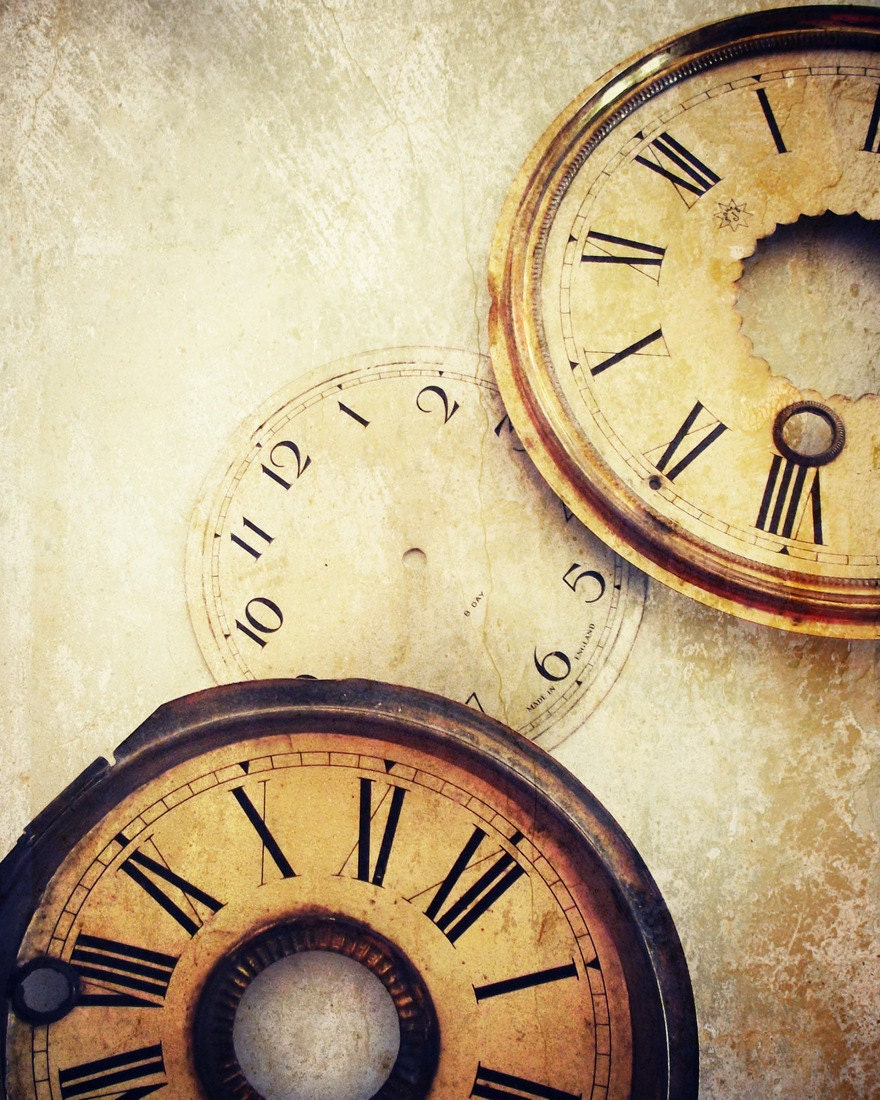 Steampunk Clock Photography  Clock Faces Home Decor BOGO 10x8 Print Timeless... - VictoriaEnglishCharm
