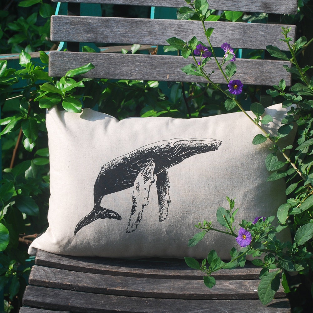 Canadian Vintage Moose Pillow, Humpback Whale Pillow, or Owl Pillow Pillow/Cushion,