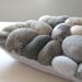 River rock pillow cover and insert