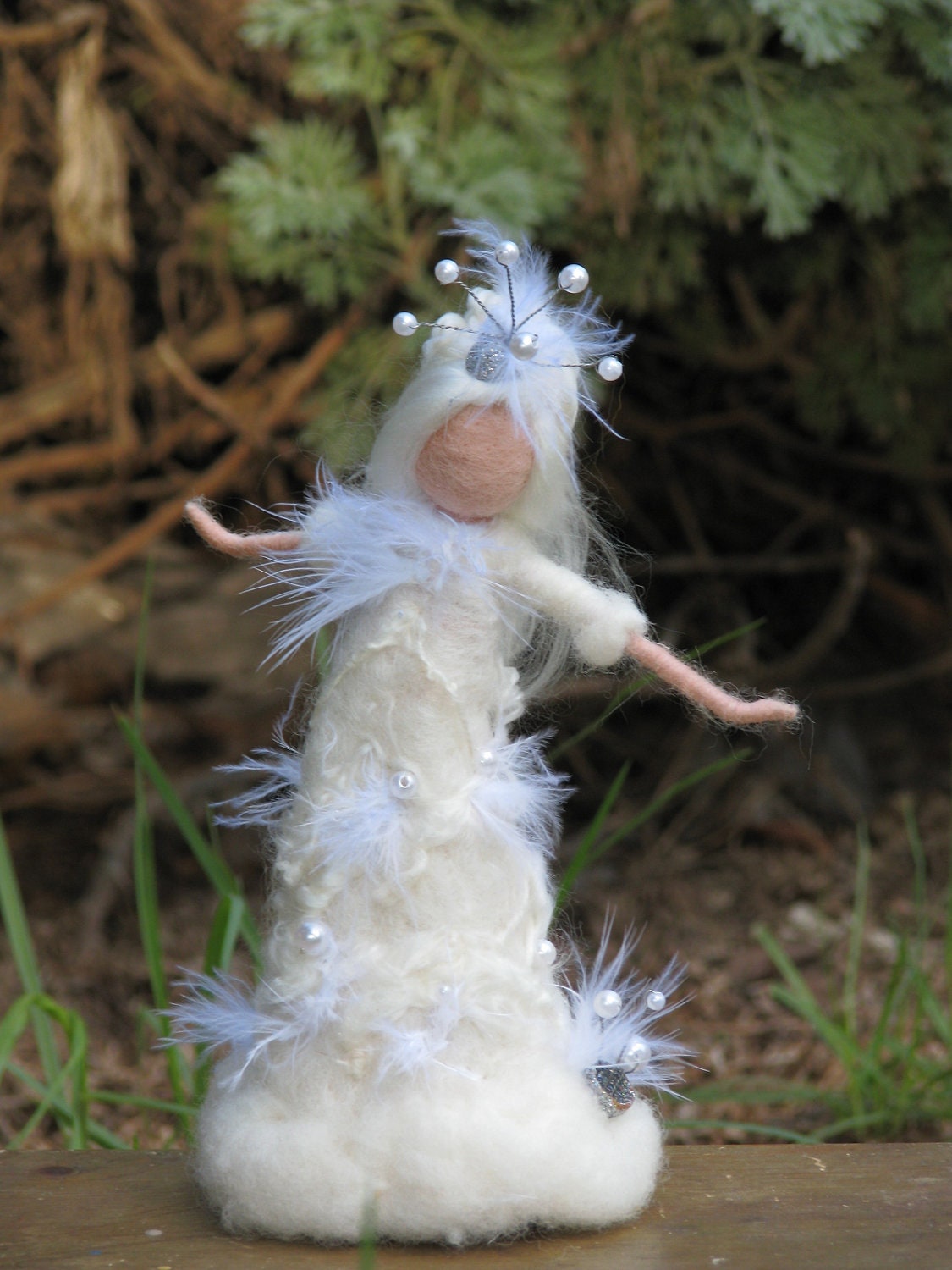 Needle felted snow queen April sale