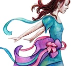 Ballet Print - Ribbons in the Wind