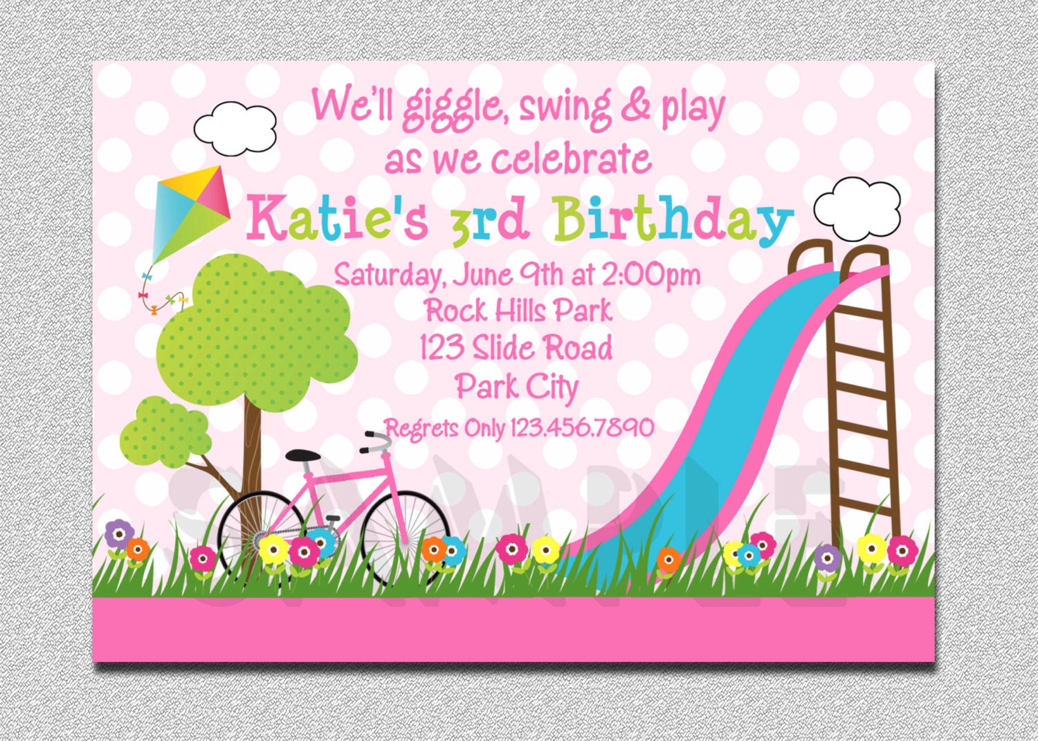 Park Birthday Invitation Park Birthday Party Invitation Printable Boys or Girls Il_170x135