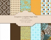 KINGSTON-1 Digital Paper Pack for Photographers, Scrapbooking, Card Making