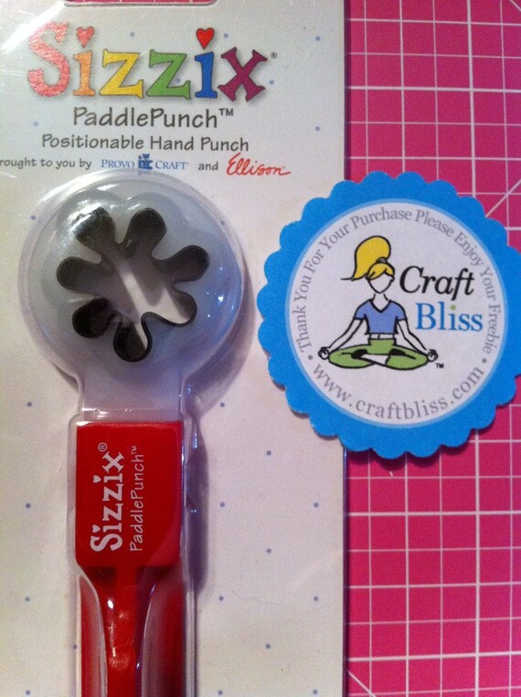 Sizzix Paddle Punch splat 38-0841 Brand New in Package Il_570xn