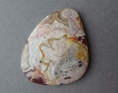 Cabochon - Crazy lace agate - 39 by 31 by 4,5 mm