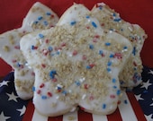 Summer/ Holiday Etsy Special - The Best Large 4th of July Cut Out Cookies