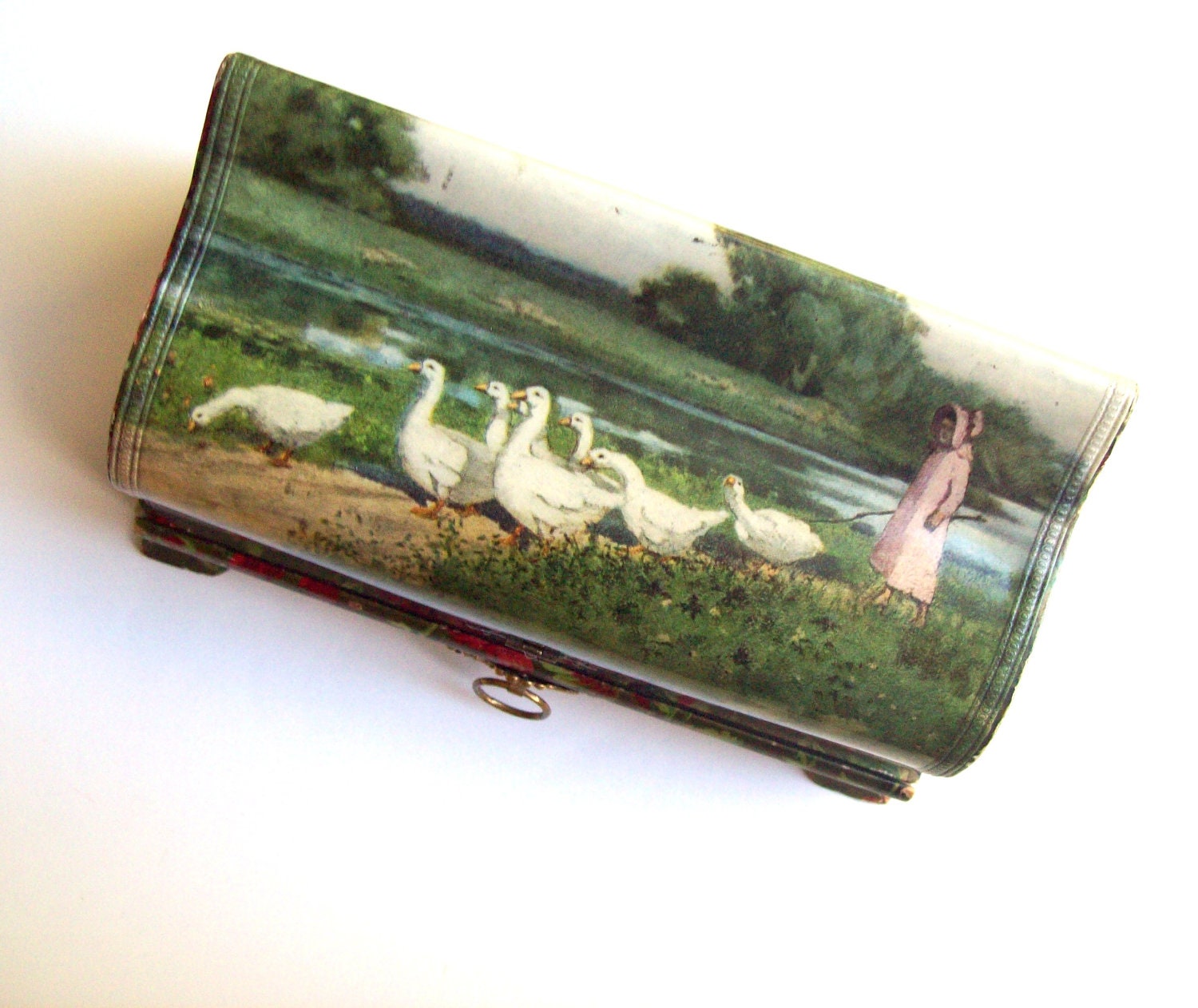 Victorian Celluloid Jewelry Box