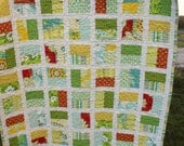 QUILT, Heather Bailey Half Squares Baby Crib Quit
