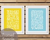 Organized Graffiti (Series A)- Set of 2 8x10 Prints (Featured in Canary Yellow and Maliblu)