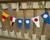 Custom Nautical Number Flag Paper Banner