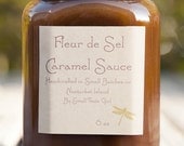Fleur de Sel Caramel Sauce 6oz Sweet Salty Caramel Ice Cream Sundae Topping