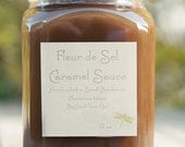 Fleur de Sel Caramel Sauce 9oz Sweet Salty Caramel Ice Cream Sundae Topping