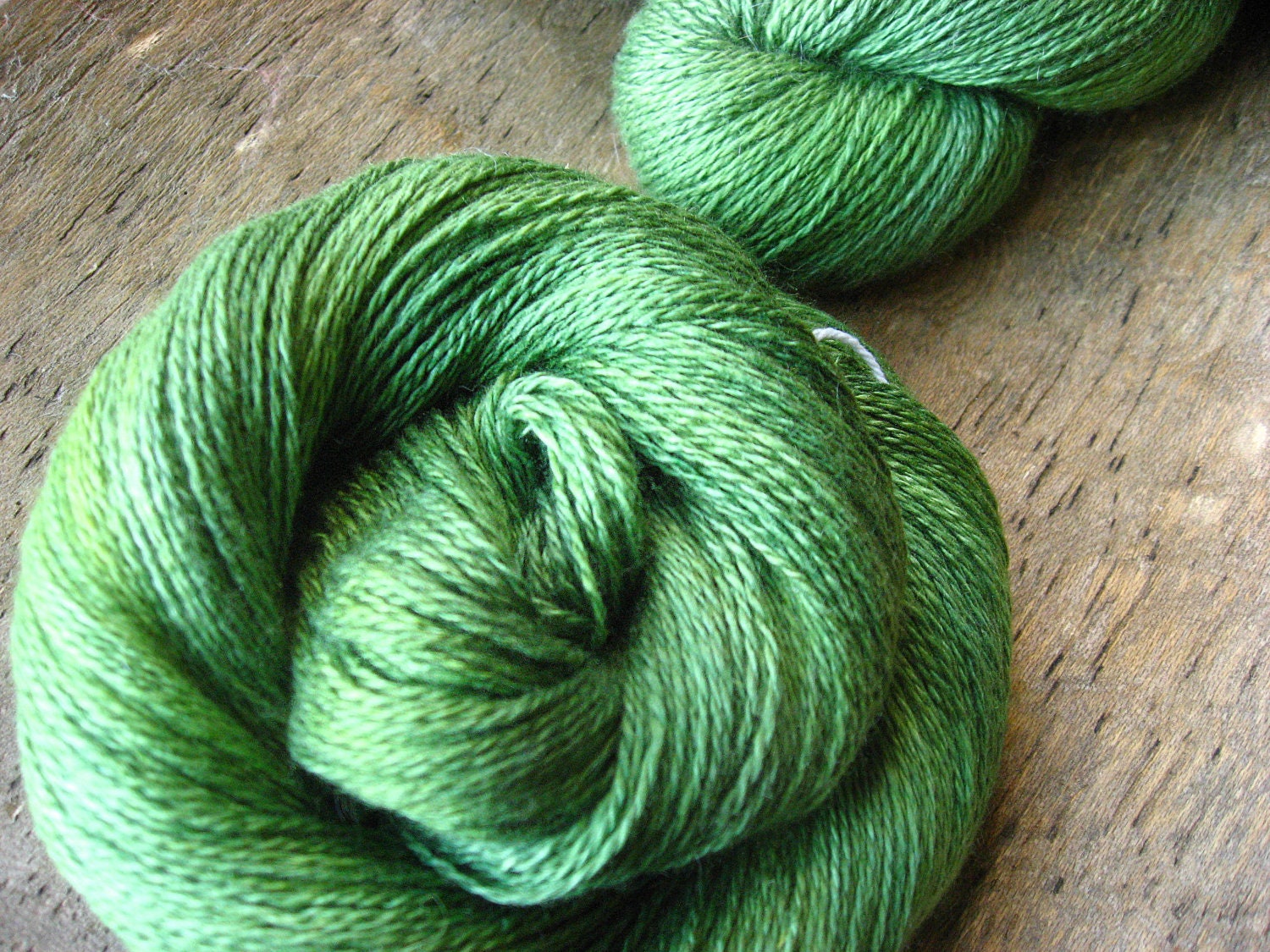 Exquisite Emerald Green -  Hand dyed Cashmere Silk Yarn