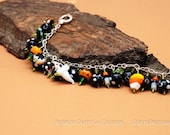 Halloween Lampwork Charm Bracelet 4